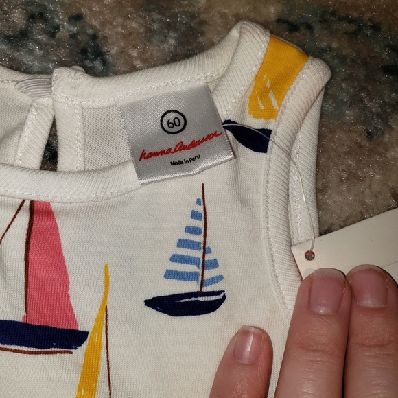 NWT sailboat set navy babydoll top 60/80 - Picture 5 of 5